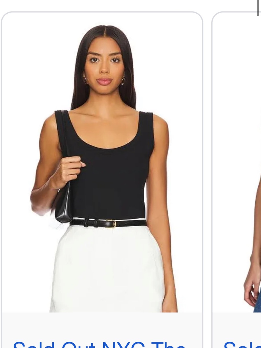 Women's Black Scoop Neck Tank Top